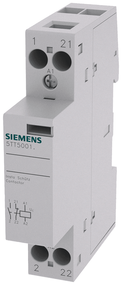 insta contactor with 1 NO contact and 1 NC contact for 230 V AC by Siemens
