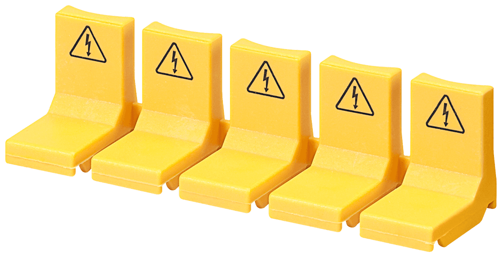 Touch protection for unassigned connections yellow by Siemens