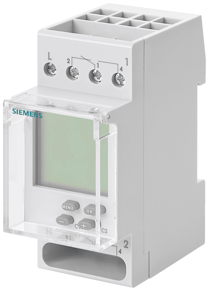 weekly time switch Top digital 230 V 16A 2-channel 2MW by Siemens