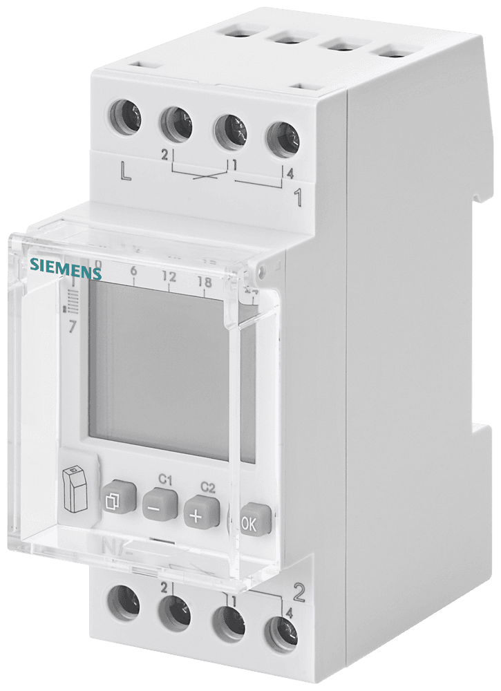 weekly time switch Astro digital 230 V 16A 2-channel 2MW by Siemens