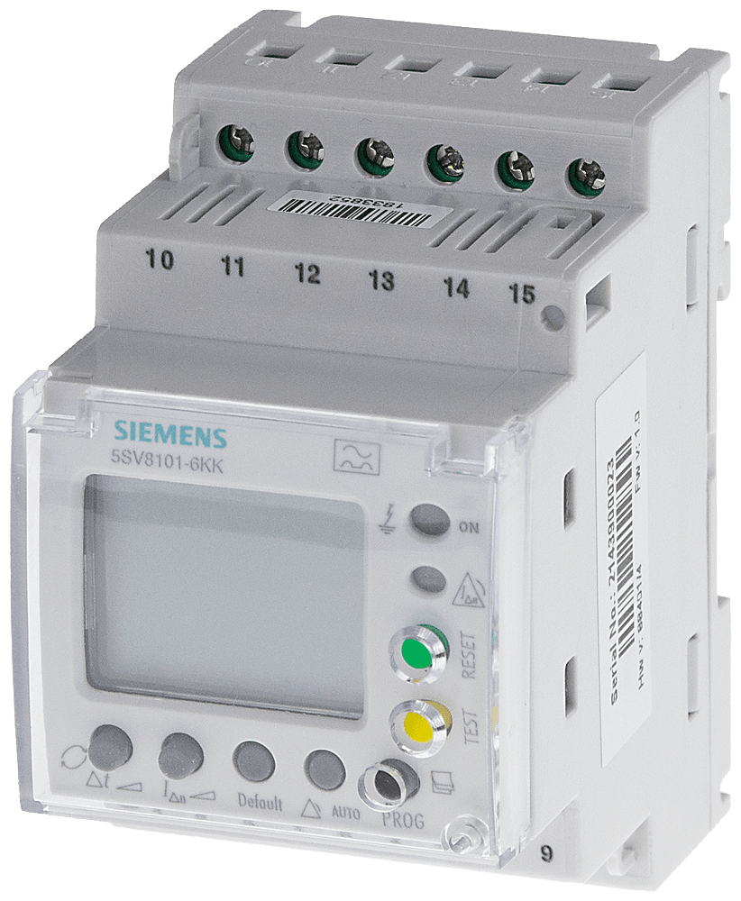 Modular residual current protective device LCD by Siemens