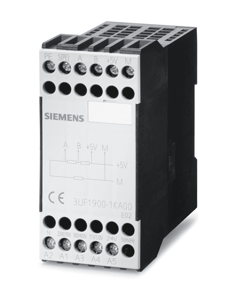 Bus termination module for SINEC L2-RS 485 and PROFIBUS RS 485 for bus connection after the last device at the bus line Supply voltage: 24 V AC 110/115/120/220/230/240 V AC 380/400/415 V AC by Siemens