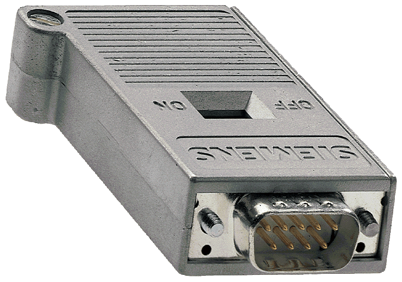 PROFIBUS bus connector with axial cable outlet for Industry PC by Siemens