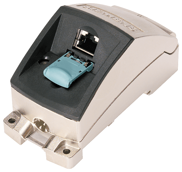 IE FC RJ45 modular outlet Base module with insert 1GE Interchangeable insert for 1 x 1000 Mbit/s interface. by Siemens