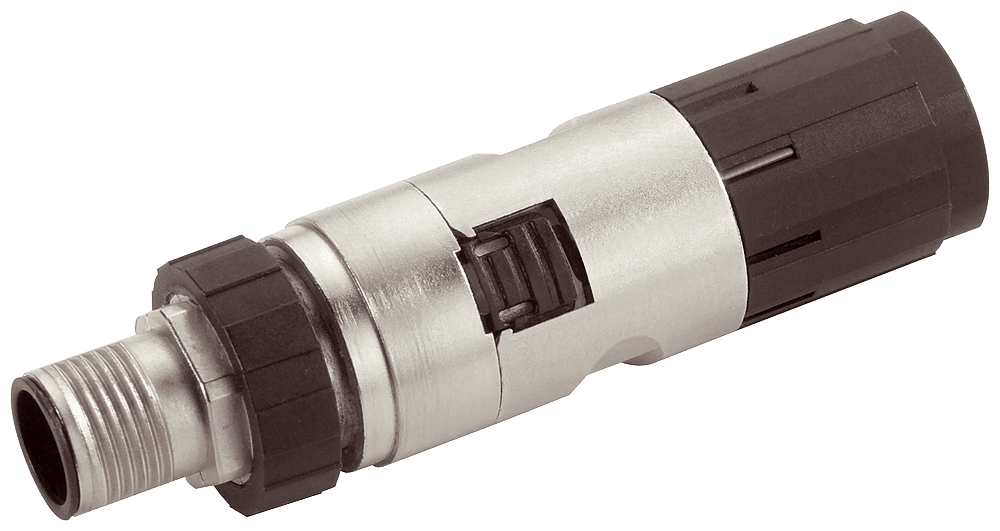 PROFIBUS FC M12 plug PRO M12 plug-in connector with rugged metal enclosure and FC connection system by Siemens