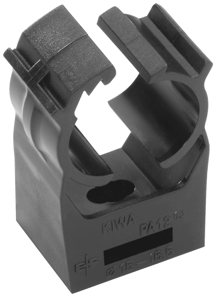 RCoax cable clip 1/2" Cable holder for RCoax cable; Fixing screws not included in scope of supply; 10 units. by Siemens