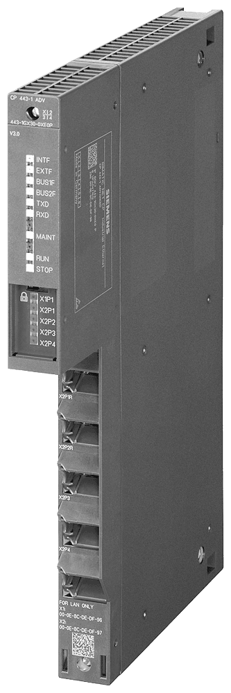 SIPLUS NET CP 443-1 Advanced based on 6GK7443-1GX30-0XE0 with conformal coating by Siemens