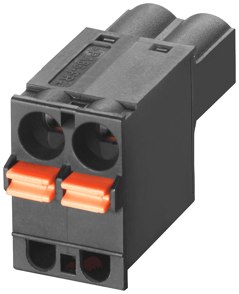 2-pole Spring-loaded terminal block for Signaling contact (24 V DC); for SCALANCE X/W; power supply for XF-200BA; 1 pack=5 units; spare part. by Siemens