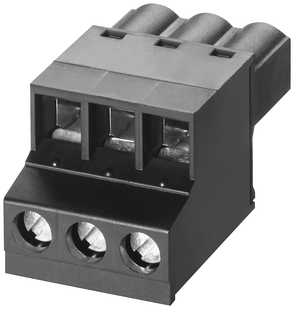 3-pole terminal block for Supply voltage for S7-1200 CPs by Siemens