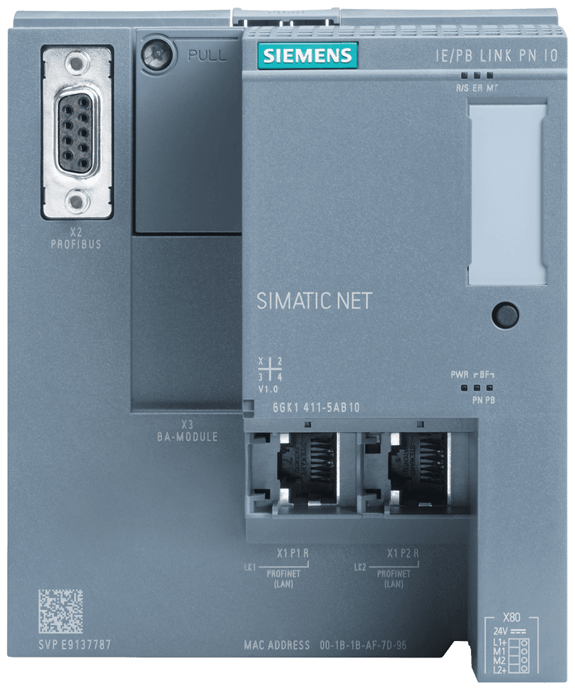 SIPLUS NET IE/PB Link PN IO based on 6GK1411-5AB10 with conformal coating by Siemens