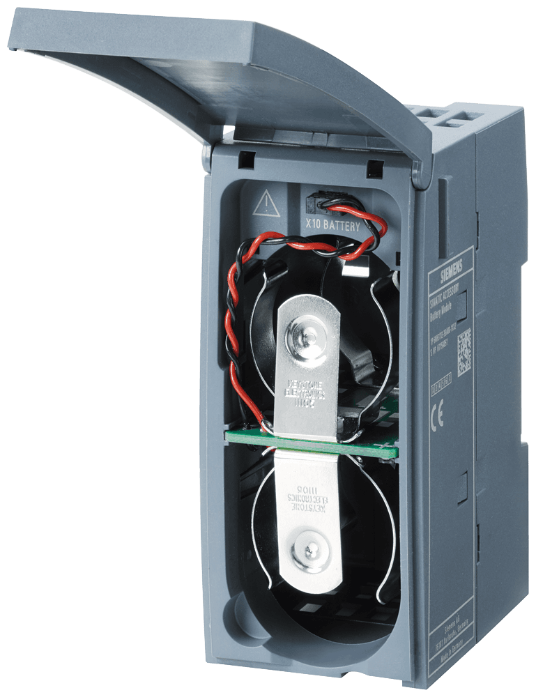 Battery enclosure for holding two mono cells; Suitable for SIMATIC RTU3000C family; Batteries must be purchased separately and are not in the scope of delivery. Observe note regarding battery type in the Equipment Manual! by Siemens