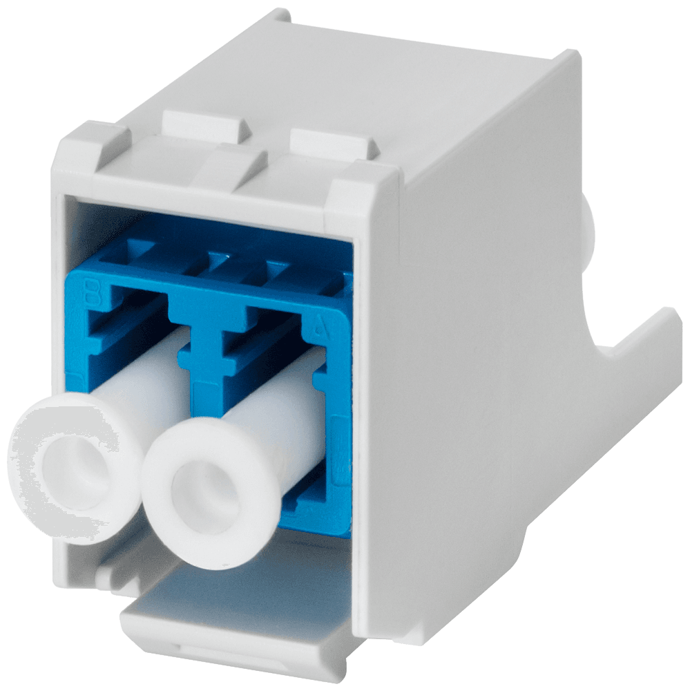 FO LC Coupler plastic enclosure; for mounting in 19" module frame 1 pack = 5 units. by Siemens
