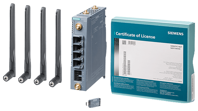 promotional package SINEMA RC 5G; SINEMA Remote Connect Virtual Appliance; (server and client); CLP 2 GB SINEMA RC; SCALANCE MUM853-1 by Siemens
