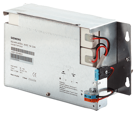 SITOP pure lead-acid battery module 24 V/2.5 Ah with maintenance-free sealed lead-acid batteries for SITOP DC UPS module 6 A and 15 A by Siemens