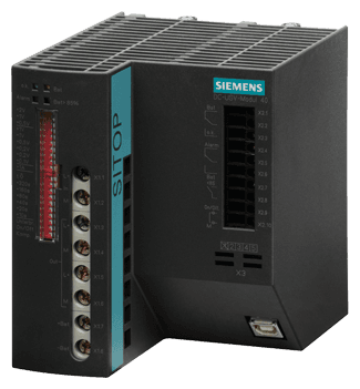 SITOP DC UPS module 24 V/40 A uninterruptible power supply with USB interface input: 24 V DC/42.6 A output: 24 V DC/40 A by Siemens