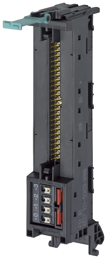 Front connector module with 1x50 pole IDC connector for digital 32 I/O modules of the S7-1500 Potential supply over Push-in terminal by Siemens