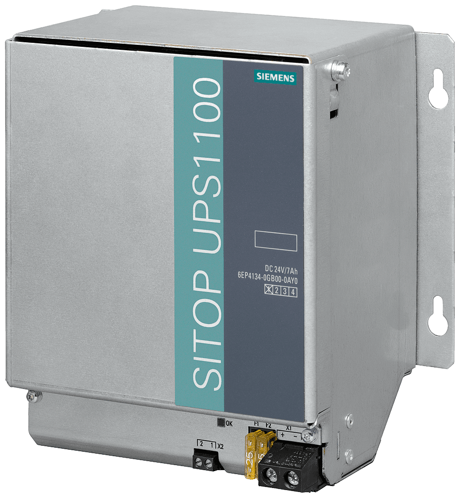 SITOP UPS1100 battery module with maintenance- free sealed lead-acid batteries for SITOP DC UPS modules 24 V DC 7 Ah by Siemens
