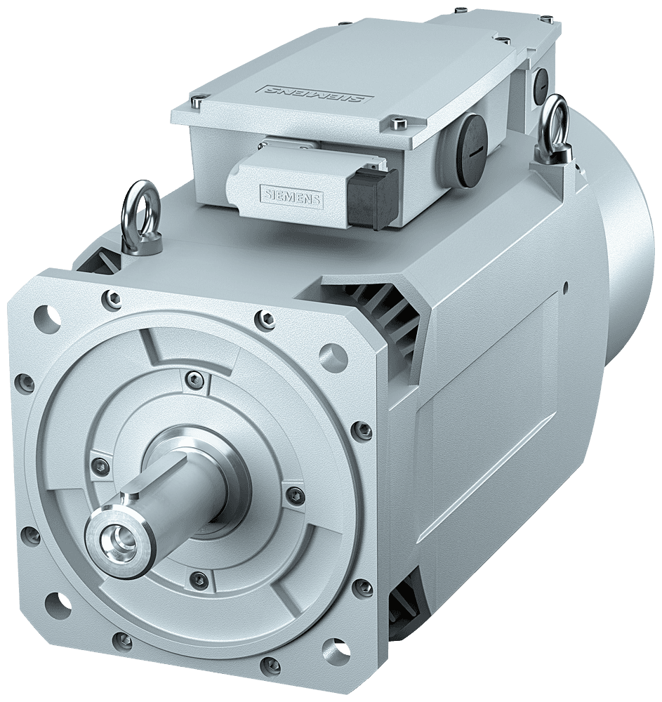 main motor for SINAMICS S120;3 operating voltage 380 V 3AC Pn=3.7 kW; Nn=1500 rpm Mn=24 Nm shaft height 100 mm IC22DQ plain shaft forced ventilation by Siemens