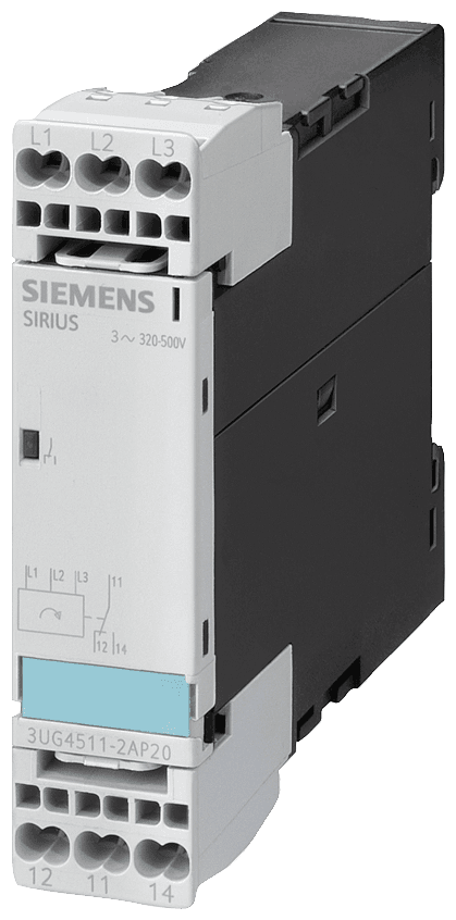 !!! product phase-out !!! the preferred successor is 3UG5511-2AR20 phase sequence monitoring 3 x 160...260 V by Siemens