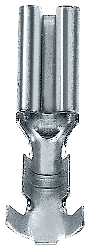 Push-on contact for flat connector by Siemens