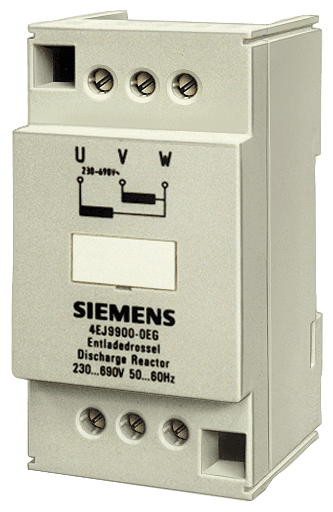 discharge reactor; Un(V): 690; Irms(A): 0.02 by Siemens