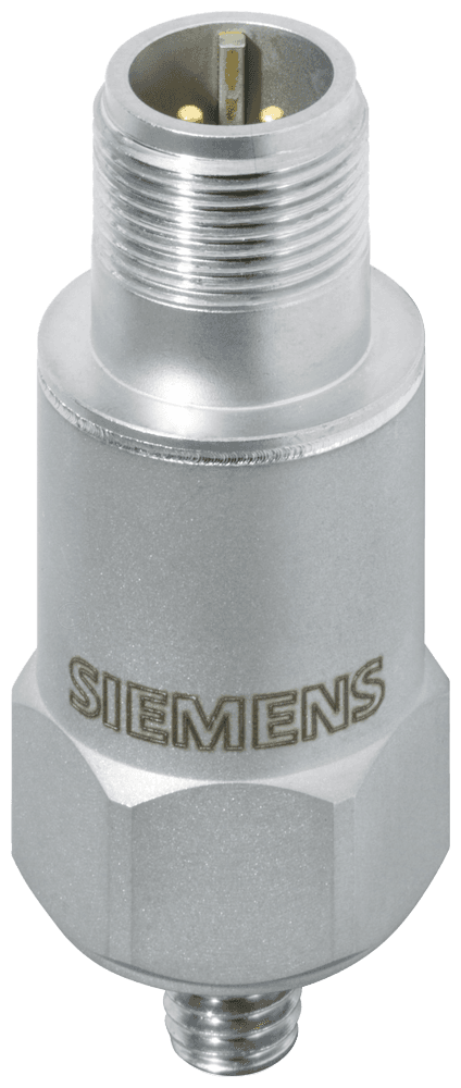 SIPLUS CMS2000 VIB-Sensor S01 Vibration sensor; Frequency range 0.5 Hz to 15 kHz; Measuring range 50G; Sensitivity 100 mV/G (+/-10%); MIL connector on top by Siemens