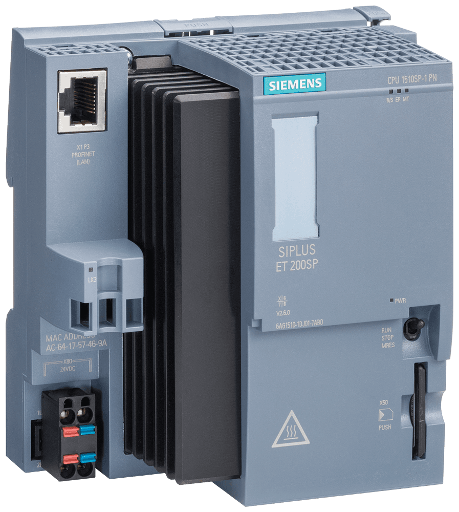 SIPLUS ET 200SP CPU 1510SP-1 PN based on 6ES7510-1DJ01-0AB0 with conformal coating by Siemens