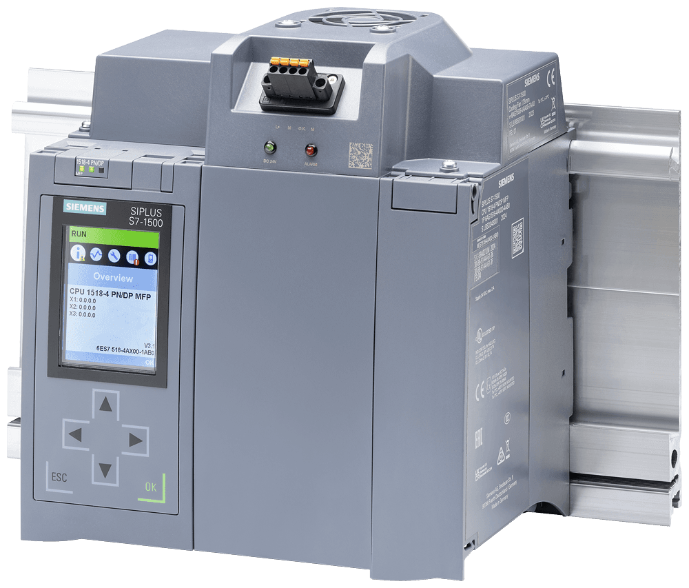 SIPLUS S7-1500 CPU 1518 fan bundle bundle consisting of: SIPLUS S7-1500 cooling fan 175 m (6AG1593-0AA00-7AA0) SIPLUS S7-1500 CPU 1518 (6AG1518-4AP00-4AB0) by Siemens