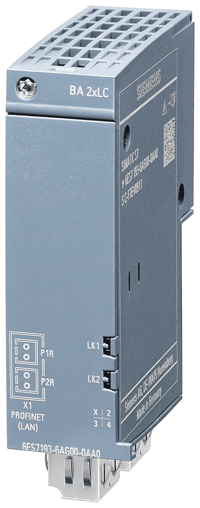 SIPLUS ET 200SP BA 2xLC based on 6ES7193-6AG00-0AA0 with conformal coating by Siemens