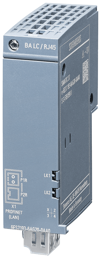 SIPLUS ET 200SP BA LC/RJ45 based on 6ES7193-6AG20-0AA0 with conformal coating by Siemens