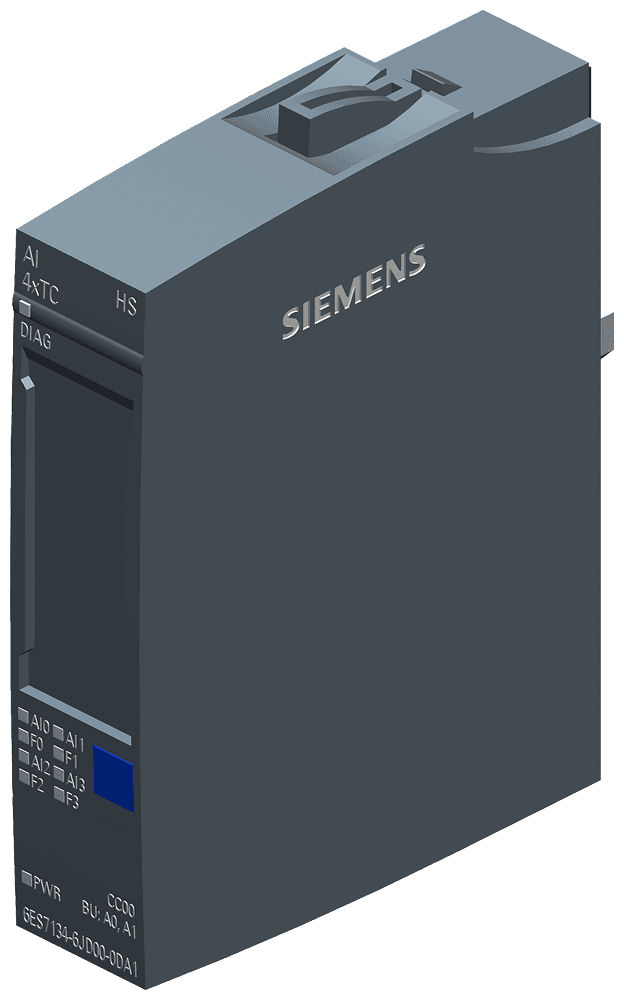 SIPLUS ET 200SP AI 4xTC HS based on 6ES7134-6JD00-0DA1 with conformal coating by Siemens