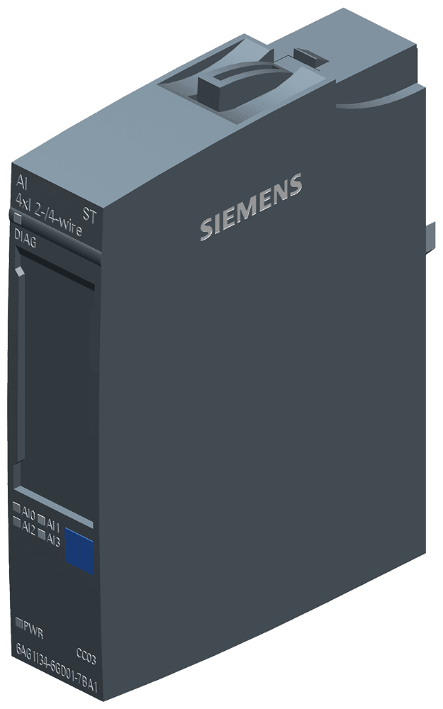SIPLUS ET 200SP AI 4xI 2-/4-wire standard based on 6ES7134-6GD01-0BA1 with conformal coating by Siemens