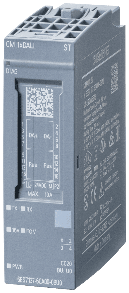 SIPLUS ET 200SP CM DALI based on 6ES7137-6CA00-0BU0 with conformal coating -40…+60 °C by Siemens