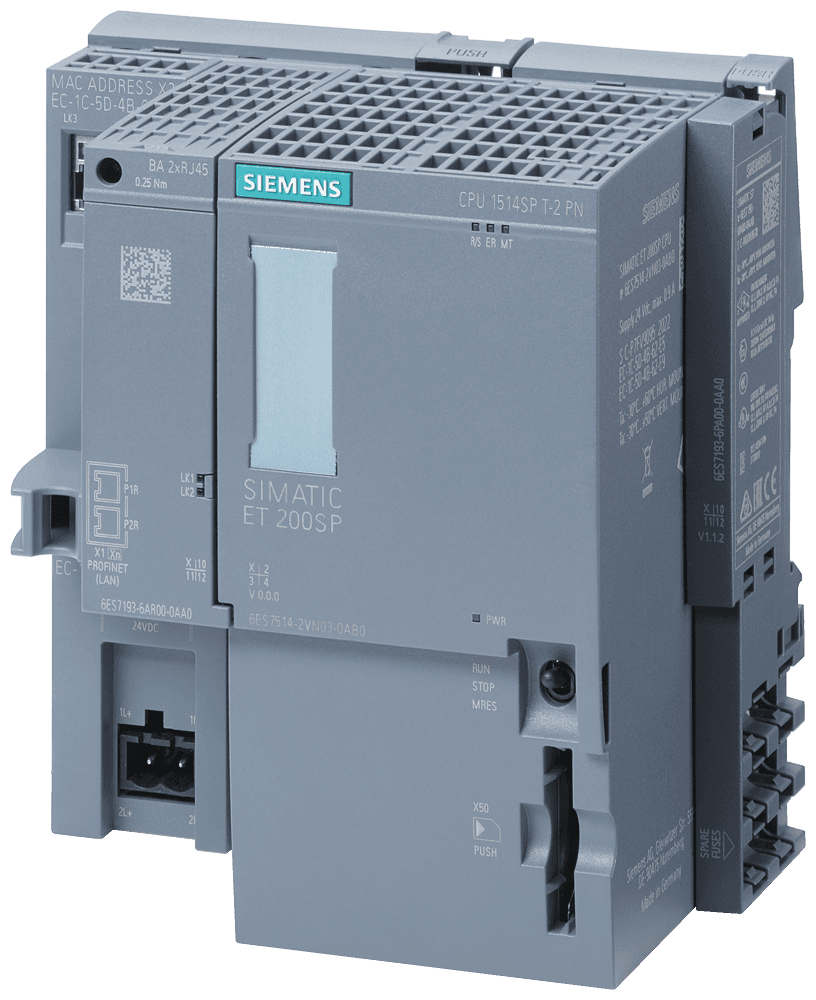 SIPLUS ET 200SP CPU 1510SP-1 PN based on 6ES7510-1DK03-0AB0 with conformal coating -40...+70 °C . central processing unit with work memory 200 KB for program and 1 MB for data by Siemens
