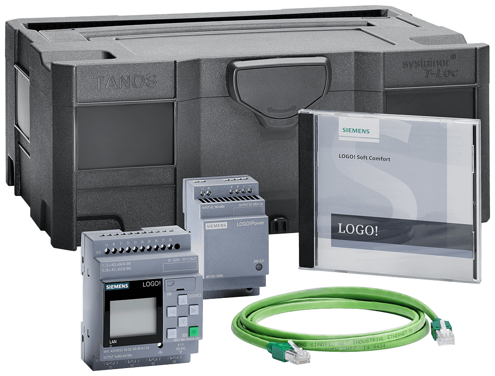 LOGO! starter kit 12/24RCE V8.4 with LOGO! 12/24RCE by Siemens