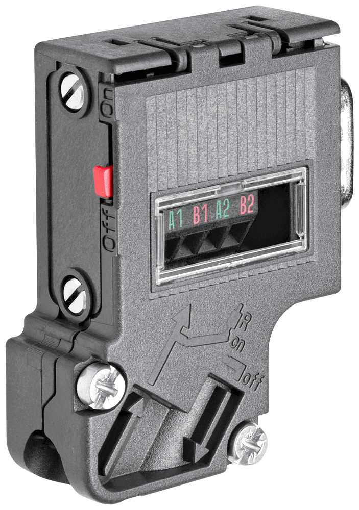 SIPLUS DP PROFIBUS plug with R - without PG - inclined based on 6ES7972-0BA42-0XA0 with conformal coating by Siemens