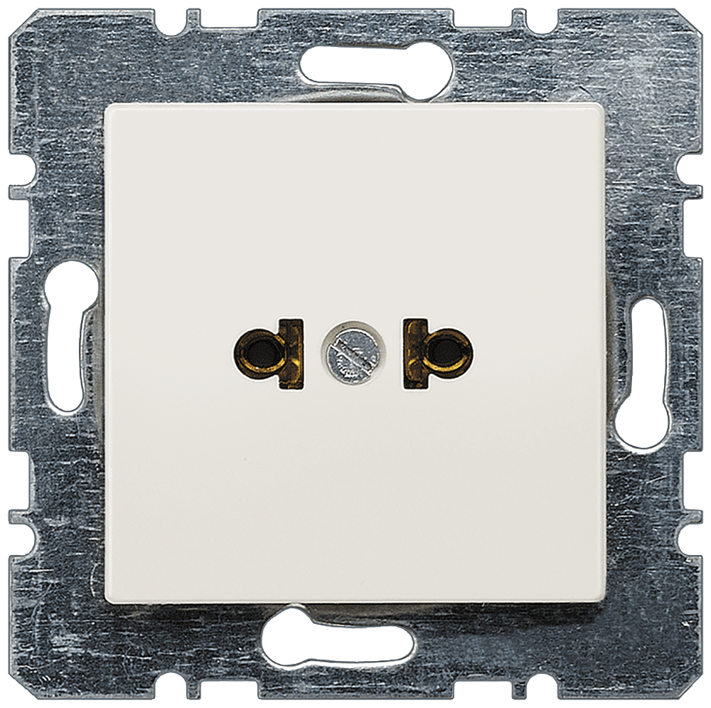 DELTA i-system titanium white Socket outlet 15A 125V American standard C73 Central plate 51x 51mm by Siemens