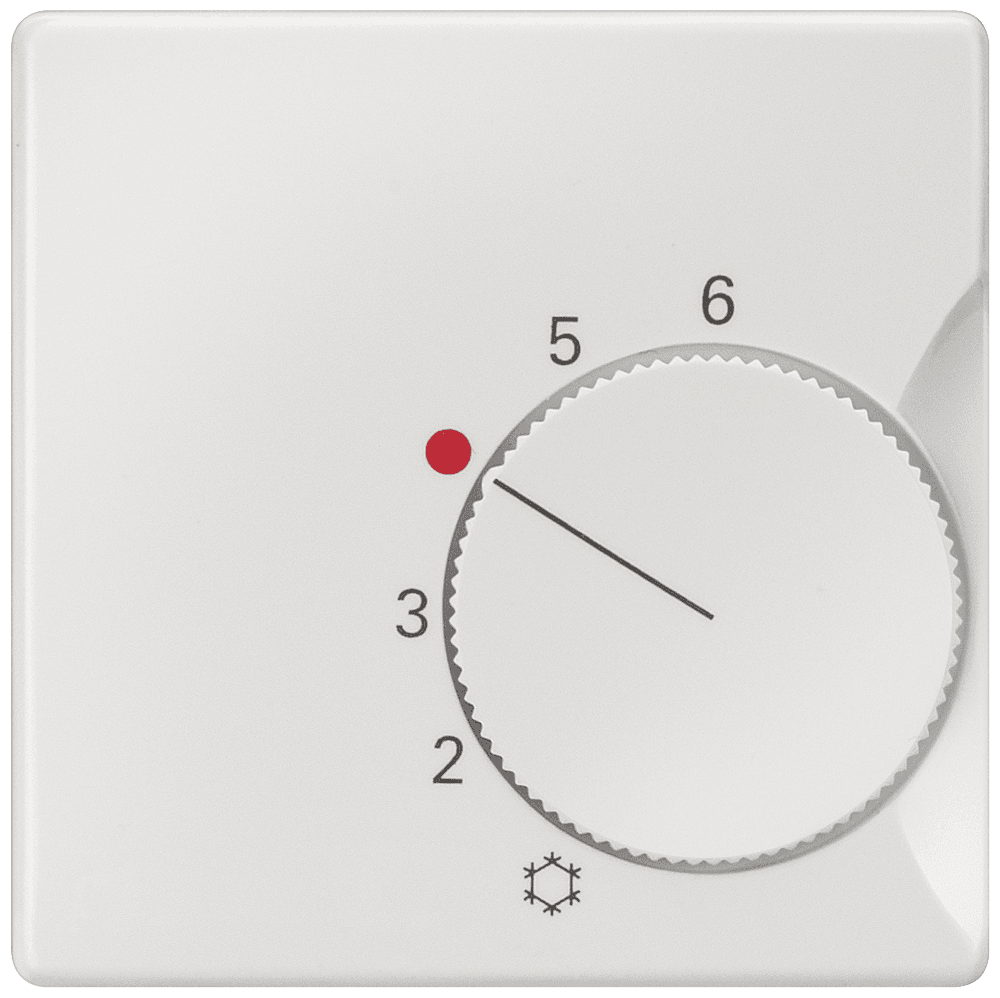 DELTA i-system titanium white Room temperature controller cover Normally-closed contact/change-over contact by Siemens
