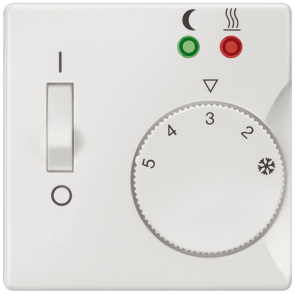 DELTA i-system titanium white Room temperature controller cover Direct floor heating by Siemens