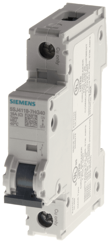Miniature circuit breaker 240 V 14kA by Siemens