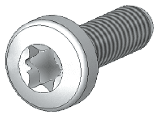 Thread-cutting screw pan head by Siemens