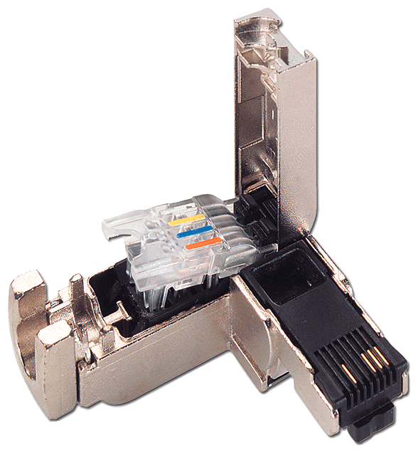 SIPLUS NET RJ45 plug 90 2x2 based on 6GK1901-1BB20-2AA0 with conformal coating by Siemens