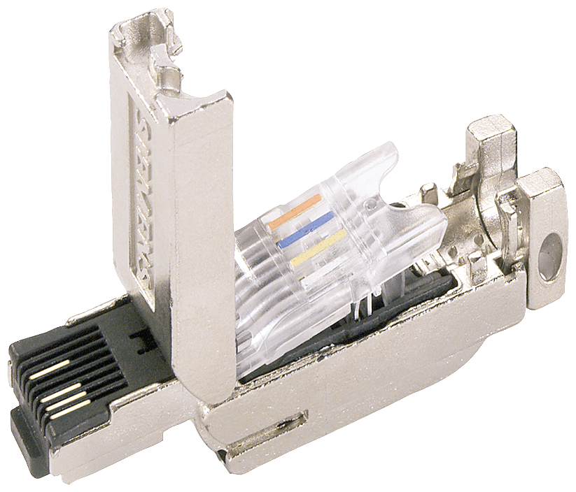 SIPLUS NET RJ45 plug 180 2x2 based on 6GK1901-1BB10-2AA0 with conformal coating by Siemens