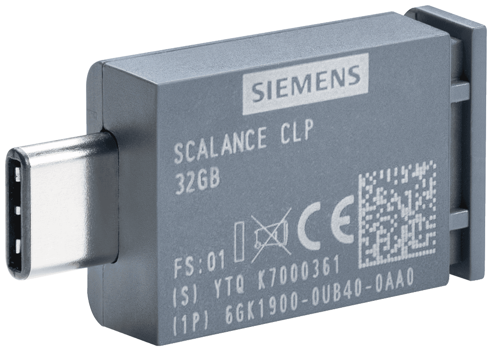 SCALANCE CLP 32 GB removable data storage medium for simple device replacement in case of failure by Siemens